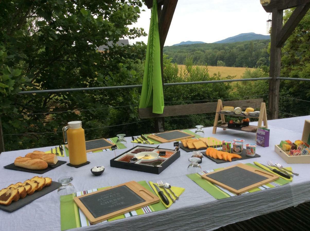 Aux Neuf Saules Hotel Mortzwiller Luaran gambar